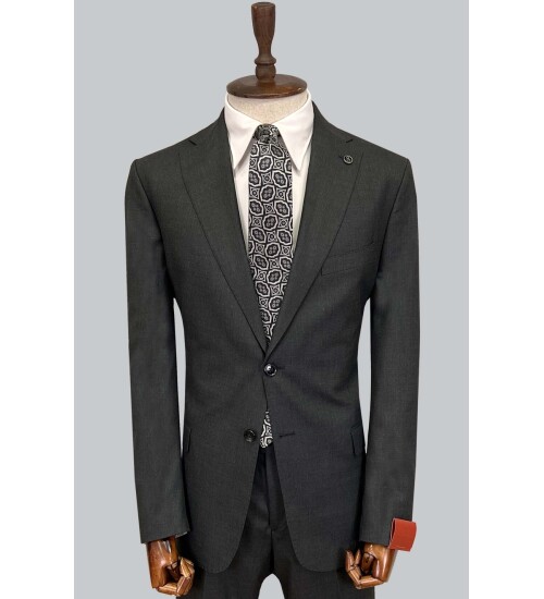 SUIT SARTORIA ANTHRACITE WOOL SUIT 2454