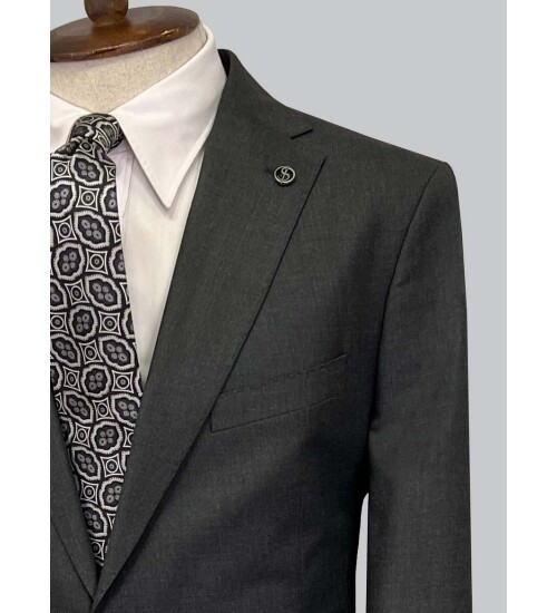 SUIT SARTORIA ANTHRACITE WOOL SUIT 2454