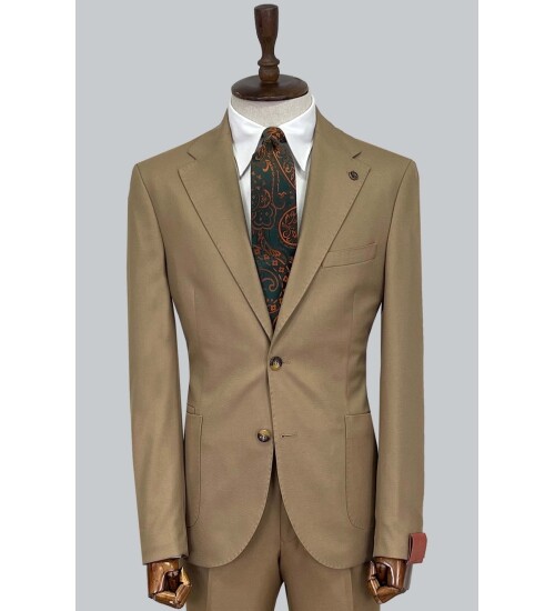 SUIT SARTORIA WOOL BEIGE SUIT 2448