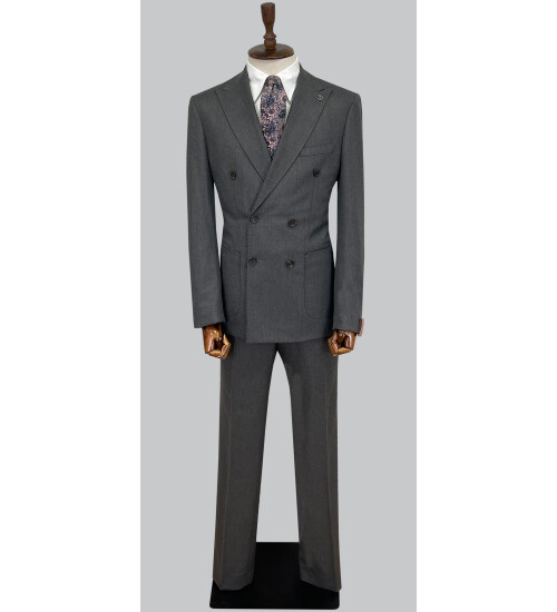 SUIT SARTORIA WOOL DARK GREY SUIT 2447