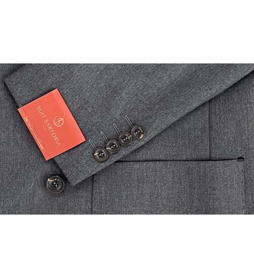 SUIT SARTORIA WOOL DARK GREY SUIT 2447