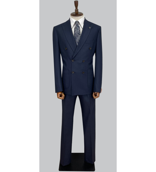 SUIT SARTORIA WOOL NAVY BLUE SUIT 2447