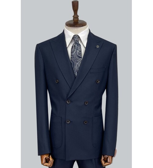 SUIT SARTORIA WOOL NAVY BLUE SUIT 2447