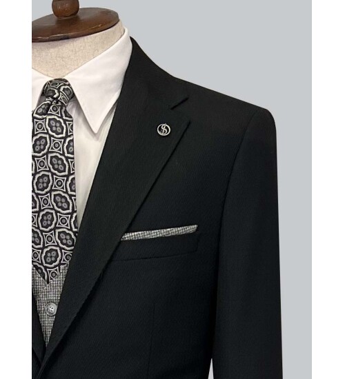 SUIT SARTORIA BLACK SUIT 2442