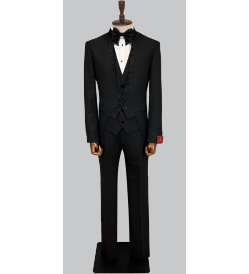 SUIT SARTORIA BLACK TUXEDO 5562