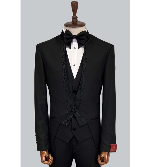 SUIT SARTORIA BLACK TUXEDO 5562