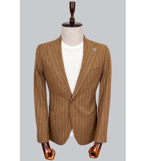 SUIT SARTORIA LIGHT BROWN JACKET 4361