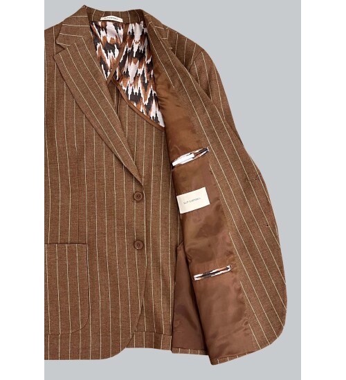 SUIT SARTORIA LIGHT BROWN JACKET 4361