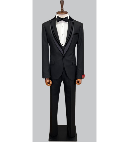 SUIT SARTORIA BLACK TUXEDO 5277