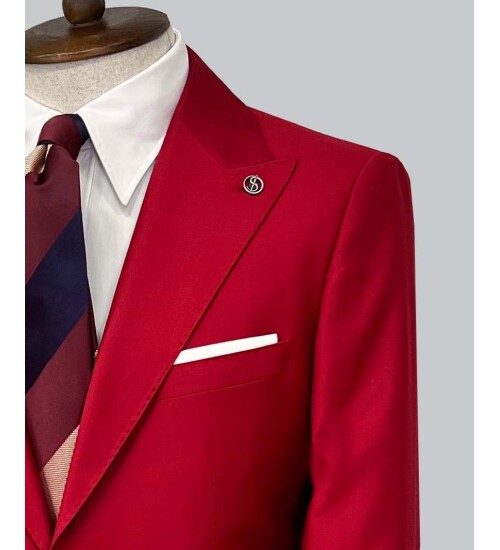 SUIT SARTORIA CLARET RED SUIT 2403