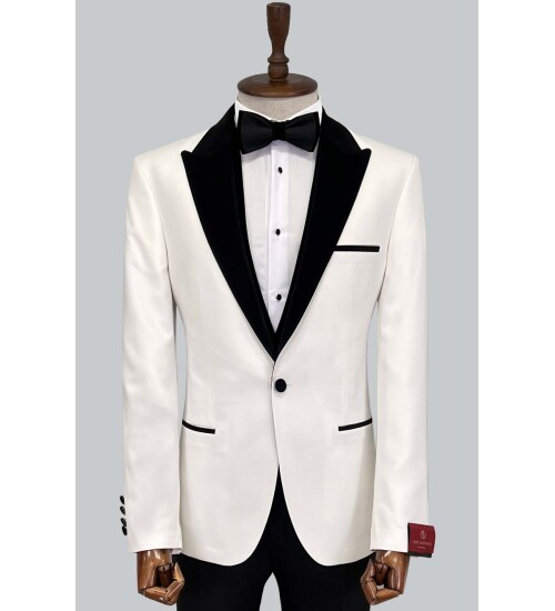 SUIT SARTORIA BEYAZ DAMATLIK 5558