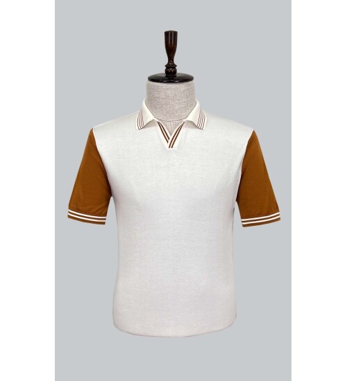 SUIT SARTORIA WHITE SHORT SLEEVE KNITWEAR T-SHIRT 9020