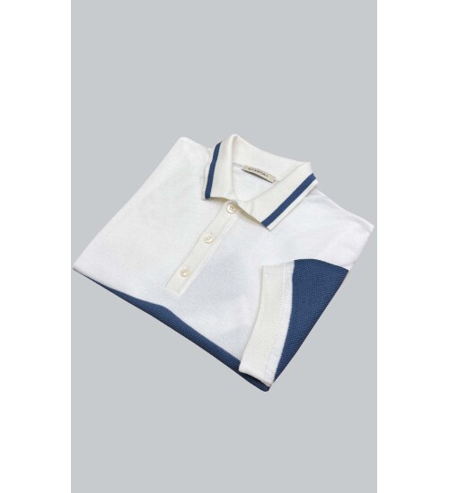 SUIT SARTORIA WHITE SHORT SLEEVE KNITWEAR T-SHIRT 9023