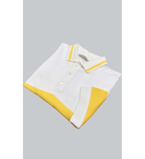 SUIT SARTORIA WHITE SHORT SLEEVE KNITWEAR T-SHIRT 9023