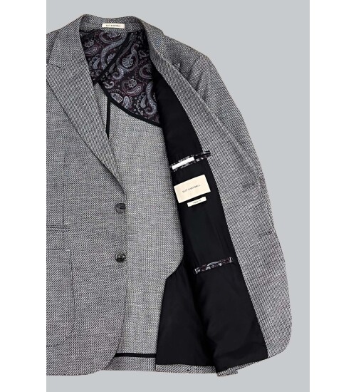 SUIT SARTORIA BLACK LINEN JACKET 4344