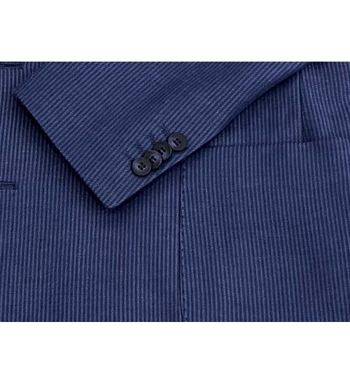 SUIT SARTORIA NAVY BLUE LINEN JACKET 4343