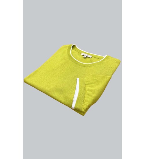 SUIT SARTORIA GREEN SHORT SLEEVE KNITWEAR T-SHIRT 9017