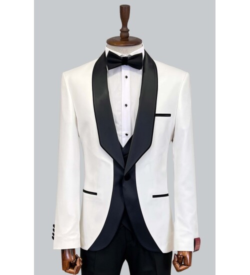 SUIT SARTORIA BEYAZ DAMATLIK 5420