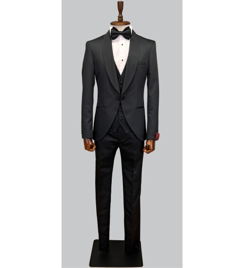 SUIT SARTORIA DAMATLIK SİYAH 5541