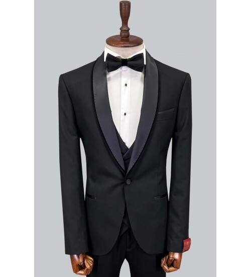 SUIT SARTORIA BLACK TUXEDO 5513