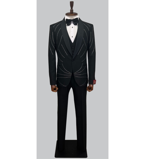 SUIT SARTORIA BLACK TUXEDO 5510