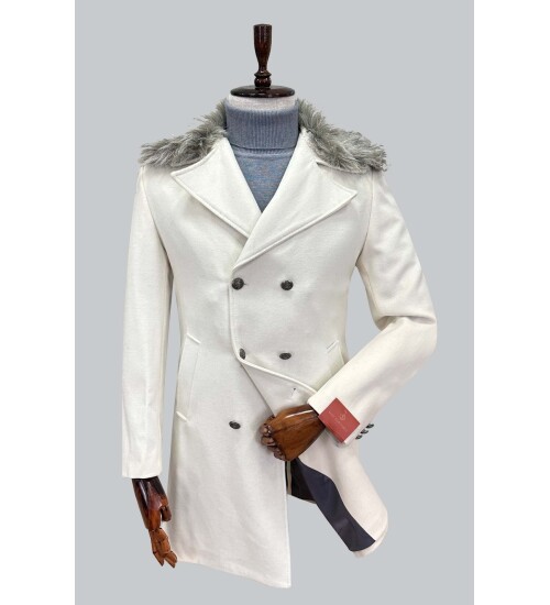 SUIT SARTORIA REMOVABLE COLLAR WHITE COAT 8090