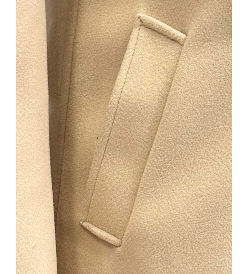 SUIT SARTORIA REMOVABLE COLLAR BEIGE COAT 8090