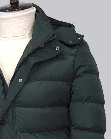 GREEN HOODED COAT 8092