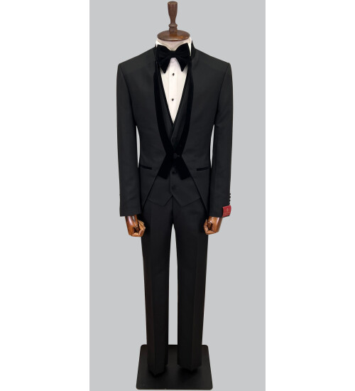 SUIT SARTORIA BLACK TUXEDO 5452