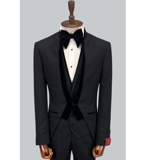 SUIT SARTORIA BLACK TUXEDO 5452