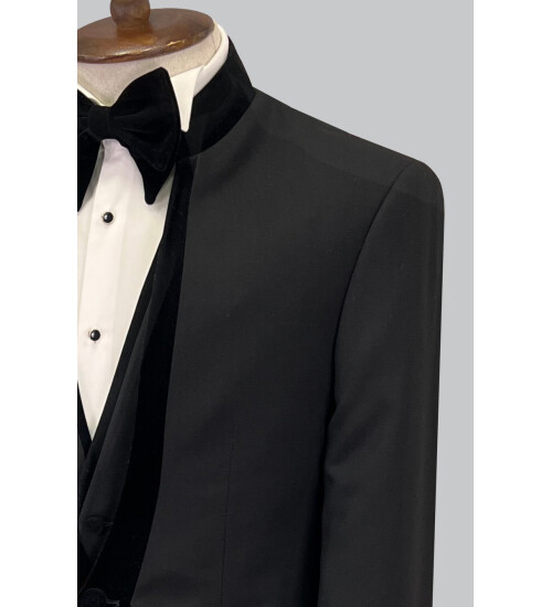 SUIT SARTORIA BLACK TUXEDO 5452