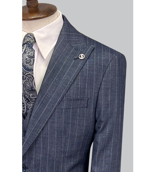 SUIT SARTORIA NAVY BLUE SUIT 2056