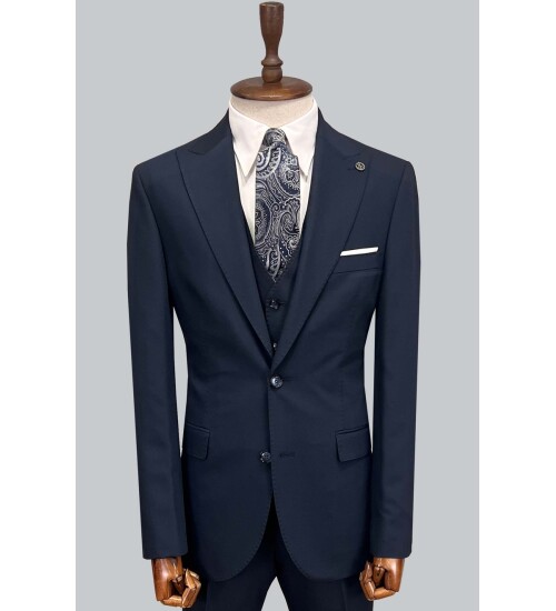 SUIT SARTORIA LACİVERT YELEKLİ TAKIM ELBİSE 2956