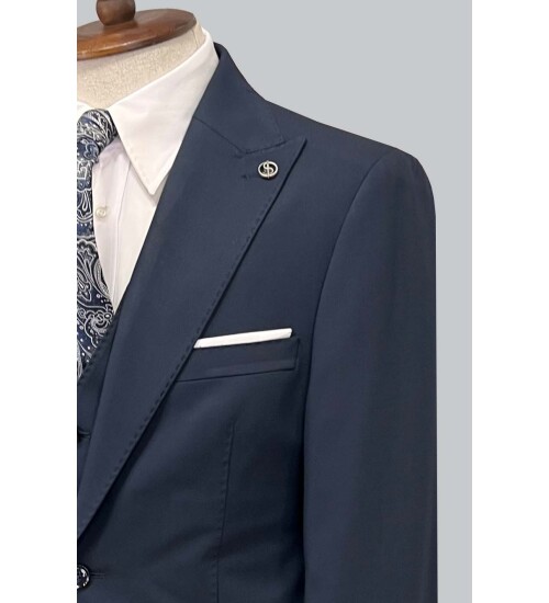 SUIT SARTORIA LACİVERT YELEKLİ TAKIM ELBİSE 2956