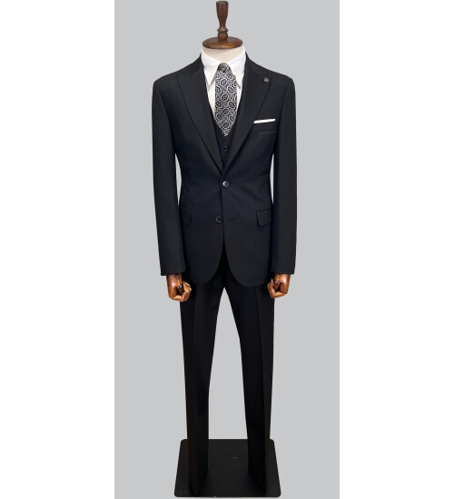 SUIT SARTORIA SİYAH YELEKLİ TAKIM ELBİSE 2956