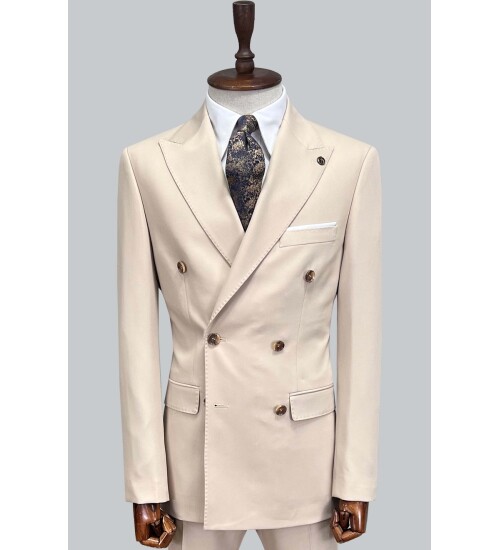 SUIT SARTORIA BEJ KRUVAZE TAKIM ELBİSE 2957