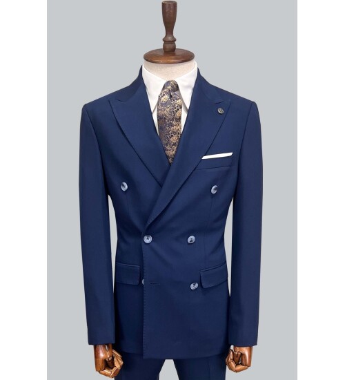 SUIT SARTORIA SAKS MAVİSİ KRUVAZE TAKIM ELBİSE 2957