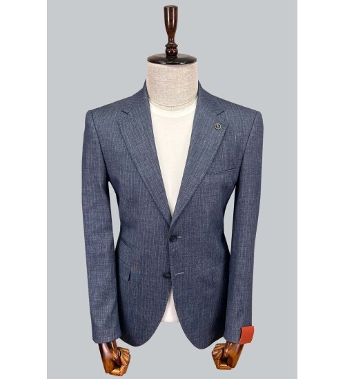 SUIT SARTORIA LINEN BLUE JACKET 4372