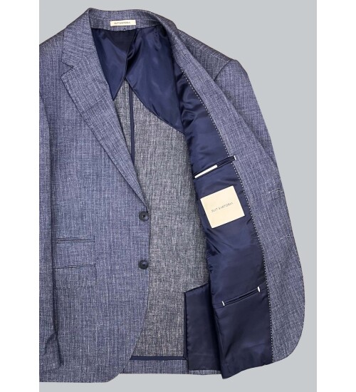 SUIT SARTORIA LINEN BLUE JACKET 4372