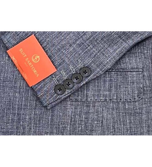 SUIT SARTORIA LINEN BLUE JACKET 4372