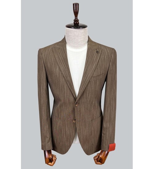 SUIT SARTORIA LINEN BROWN JACKET 4371