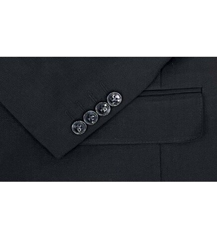 SUIT SARTORIA BLACK SUIT WITH DOUBLE FACED VEST 2917