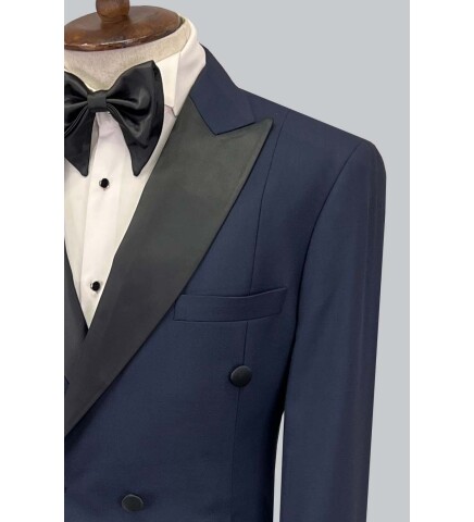 SUIT SARTORIA LACİVERT KRUVAZE DAMATLIK 5651