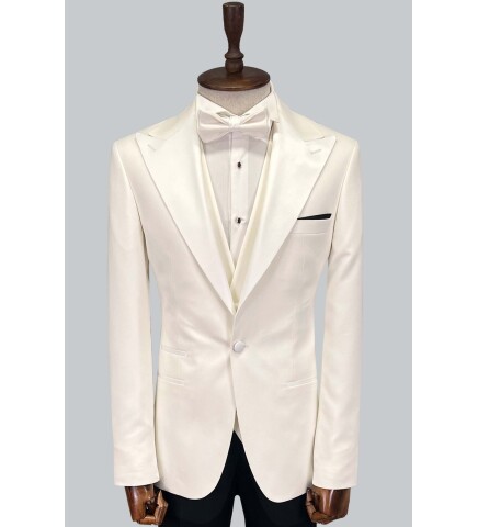 SUIT SARTORIA SİVRİ YAKA BEYAZ DAMATLIK 5647