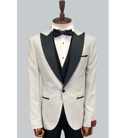 SUIT SARTORIA GRİ SİVRİ YAKA DAMATLIK 5648