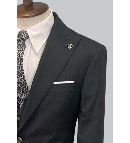 SUIT SARTORIA BLACK SUIT 2895