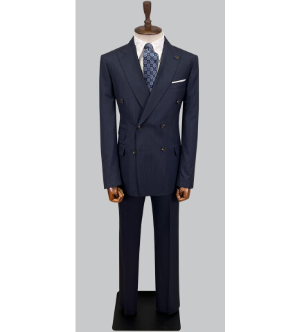 SUIT SARTORIA NAVY BLUE DOUBLE BREASTED SUIT 2894