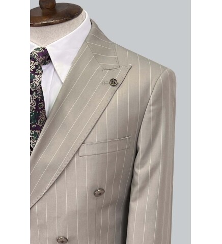 SUIT SARTORIA BEIGE DOUBLE BREASTED SUIT 2884