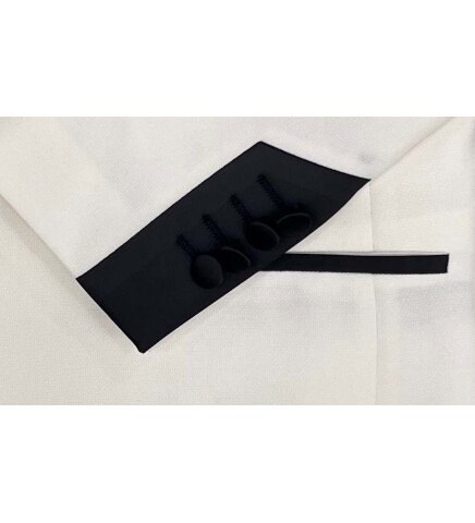 SUIT SARTORIA BEYAZ ŞAL YAKA DAMATLIK 5645