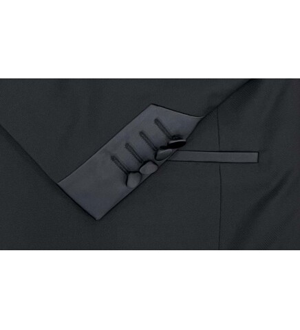 SUIT SARTORIA SİYAH ŞAL YAKA DAMATLIK 5645